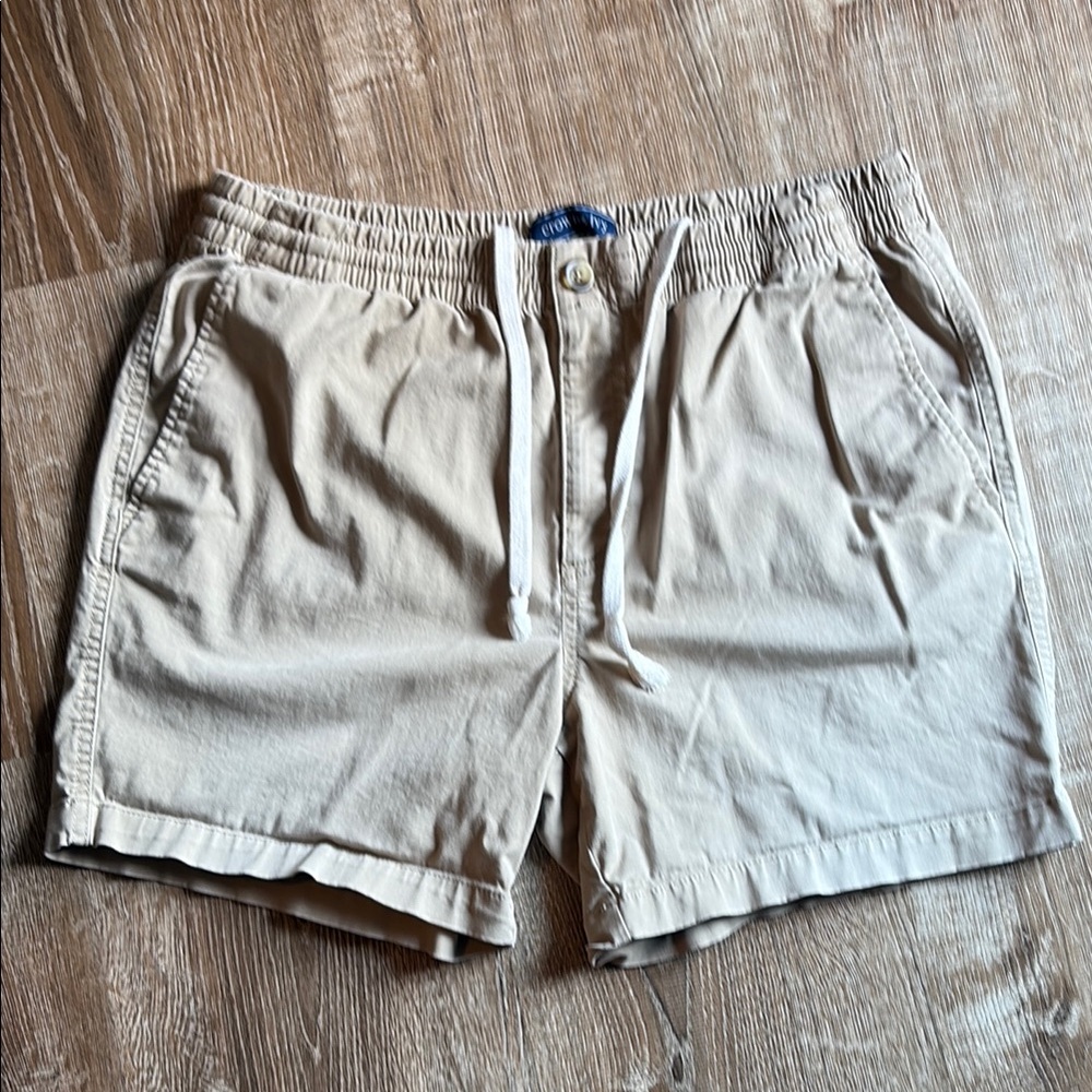 Crown & Ivy Tan Flat Front Shorts Lightweight Casual Wear